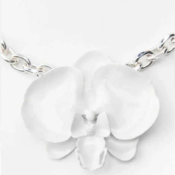 ZARA FLOWER LINK NECKLACE - Picture 2 of 4